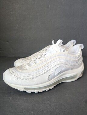Nike Air Max 97 GS White Sneakers Unisex Kids US 6.5Y Womens 8.5 921522-104